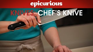 How to Use a Chef’s Knife  Epicurious Essentials How To Kitchen Tips  Knives [upl. by Holtorf533]