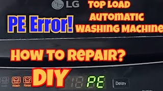 How to fix PE error LG Automatic Washing Machine  Replace Water Level Sensor diy washingmachine [upl. by Reivazx791]