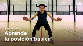 Aprende la posición básica  Baloncesto [upl. by Hibbs496]