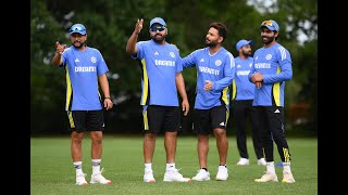 TRAINING SESSIONS before the INDvPAK game 🇮🇳🏏💪 [upl. by Henghold]