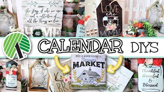 QUICK amp EASY DOLLAR TREE CALENDAR DIYS  Home Decor Using DOLLAR TREE Calendars  Farmhouse Decor [upl. by Ybrik]