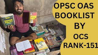 ନୂଆ SYLLABUS ଅନୁସାରେ OPSC OAS booklist by OCS RANK151  Biswajit Dash  OPSC OCS  OAS [upl. by Adliw]