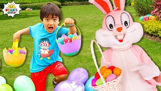 Huge Easter eggs Hunt with Ryan and the Easter Bunny [upl. by Intihw]