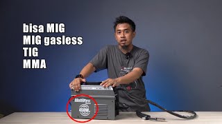 beneran 450 watt mesin las 4 fungsi MIG TIG MMA amp MIG gasless MULTIPRO 160A [upl. by Vogele]