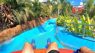 Panoramic Tour Waterslide at Thermas dos Laranjais [upl. by Nahsad]