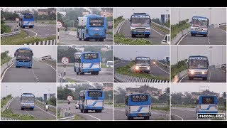 PRTC buses plying on the busy Pondicherry Chennai ECR route [upl. by Papp]