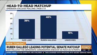 Polls show Gallego leading in match for AZ senate seat [upl. by Dleifniw]