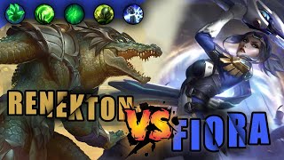 Challenger Fiora vs Challenger Renekton full ranked wild rift gameplay fiora lolmobile gaming [upl. by Mcilroy]