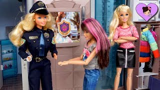 Barbie Skipper Goes to Jail for Shoplifting  Doll Stories [upl. by Toshiko]