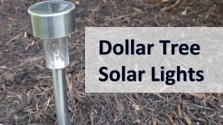 DOLLAR TREE SOLAR LIGHT REVIEW  Do they work [upl. by Barimah]