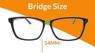 How to Read your Frames  Glasses Frame Size Guide [upl. by Eilesor]