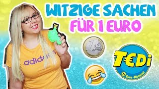 Mein FREUND kauft mir Sachen für 1 EURO im TEDI  LIVE TEST HAUL 2017 [upl. by Brasca]