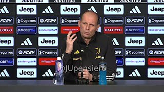 Conferenza stampa ALLEGRI pre JuveEmpoli quotNoi come Sinner lInter come Djokovic su Djalò Keanquot [upl. by Madson431]