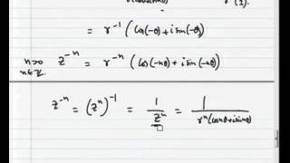 Mod01 Lec02 de Moivres Formula and Stereographic Projection [upl. by Karylin128]