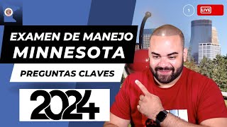 EXAMEN TEORICO DE MANEJO MINNESOTA 2024 I Aprobarás con estas preguntas 1 [upl. by Jovitta]