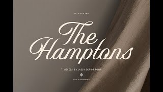 The Hamptons Font Download [upl. by Laenaj]