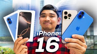 Rp45 JUTA UNBOXING iPhone 16 amp 16 PRO [upl. by Alyakcm483]