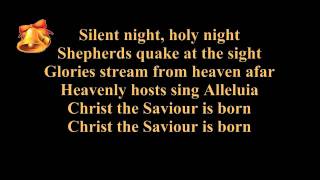 Silent night lyrics karaoke  instrumental music  piano and strings  Christmas song  carol [upl. by Aryajay]