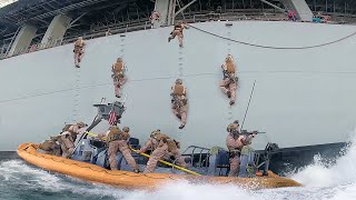 How US Forces Raid and Capture Hijacked Ships in Middle of Sea [upl. by Hunley]