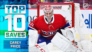 Top 10 Carey Price Saves from 201920  NHL [upl. by Yahsan]