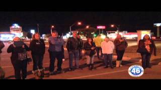 01302012 Marriage Proposal At The Pahrump Nugget Marquee [upl. by Anitsrihc938]