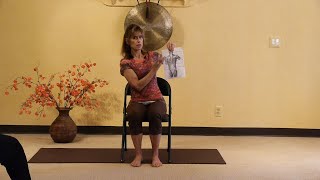 Stretching and Moving the Diamond Thoracolumbar Fascia Chair Yoga Stretches with Sherry Zak Morris [upl. by Noseyt161]