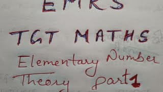 emrs TGT maths 2023 Elementary number theory Part 1Axiomspostulatepeanos AxiomsPMI [upl. by Kenimod53]