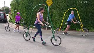 GlideCycle Weightless Run Bike with 11 Million Viral Views Allows People With Injuries to Run [upl. by Lipman]