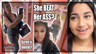 KAREN TURNED VIOLENT  trending trending reaction comedy [upl. by Adnovay338]