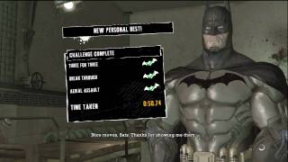 Batman Arkham Asylum Challenge Silent Knight EXTREME 2 [upl. by Nemzaj]