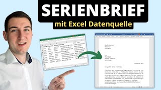 Word Serienbrief erstellen in 1 Minute  Excel Datenquelle mit Anrede Seriendruck [upl. by Mariano]