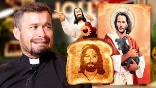 British Priest Reviews Dank Jesus Merch [upl. by Akimehs]