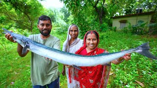 4kg ওজনের ওড়িশার সমুদ্রের নীল বকঠুটো মাছের স্বাদ কেমন  Sea special Bokthuto fish cutting amp cooking [upl. by Cristen]