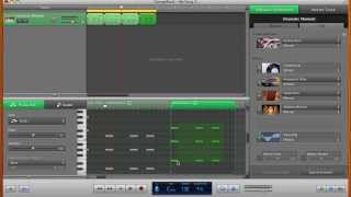 Making electronic music using piano roll in garageband [upl. by Clover304]