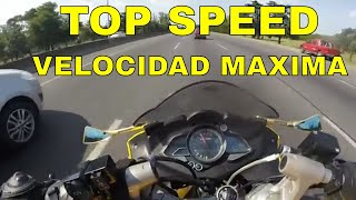 Rouser RS 200 Top Speed  velocidad maxima [upl. by Lerrad]