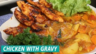 Chicken With Gravy  Mallika Joseph Food Tube [upl. by Liamaj]