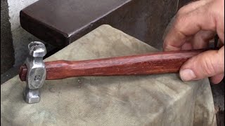 Hand Making A Tiny Rivet Peening Hammer [upl. by Kariotta]