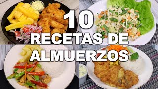 10 ALMUERZOS FÁCILES Y DELICIOSOS  Recetas peruanas  Sabroso [upl. by Aysan]