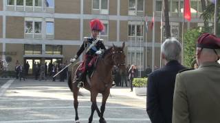 Larrivo del Presidente Gentiloni alla Scuola Ufficiali Carabinieri quotUgo de Carolisquot 14022017 [upl. by Madea]