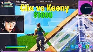 Clix and Khanada 1000 2v2 Zone Wars Wagers Against Keeny amp Slapiin Goes Insane  Fortnite 2v2 [upl. by Eelarak438]