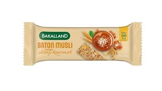 Test Batona Musli Słony Karmel BAKALLAND [upl. by Odlareg281]