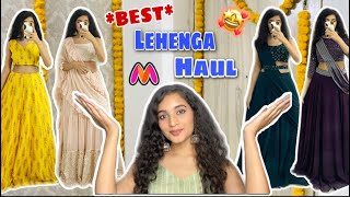 BEST Ready To Wear Lehengas from Myntra  Affordable Lehenga Haul [upl. by Arden]