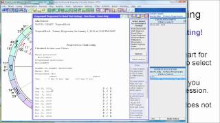 How to Select ProgressedtoNatal Listings in Sirius Astrology Software [upl. by Noelle]