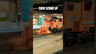 Diesel locomotive X54 throttles up through Hurstville station with 42105 Cockatoo Run sydneytrains [upl. by Diarmit664]