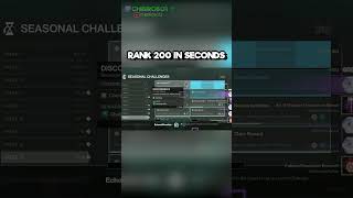 Rank 200 in SECONDS destiny2 destiny funny [upl. by Leirrad]