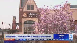 Panera Bread to raise employees’ minimum wages in California after backlash [upl. by Rodd138]