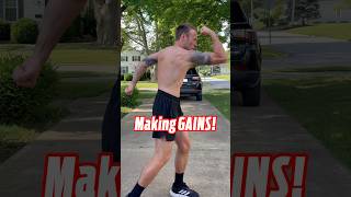 Making GAINS 🔥 shorts workout fitness [upl. by Aerdnac520]