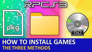 RPCS3 I The three methods to load and delete games updates and dlc I installing rom ISOs [upl. by Lorou]