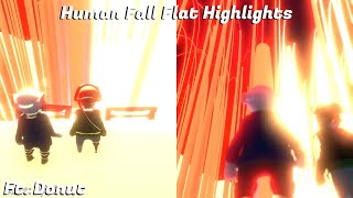 Donut Explodes a Laboratory  Human Fall Flat Highlights [upl. by Ilamad]