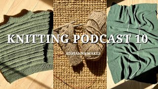 Sweater No 18 Hipster Hat Hot Water Bottle Cover Self Drafted Blanket  Knitting Podcast 10 🧶 [upl. by Vasilek]